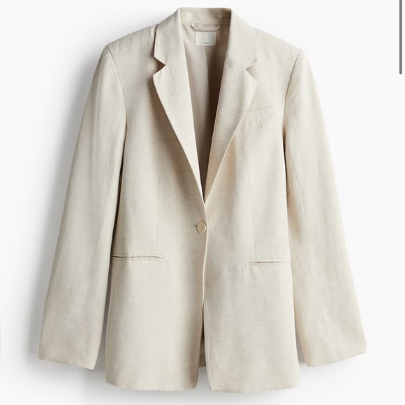 NWT H&M linen blend blazer - Picture 5 of 5